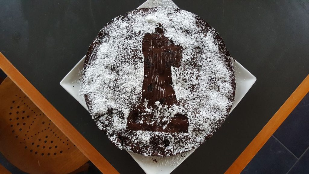 Luther-Kuchen mit Schattenriss